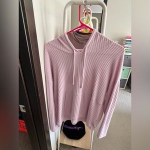 Chaser Sarley Textured Knit Hoodie - Size Medium